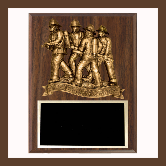 The Bravest Firefighter Plaque