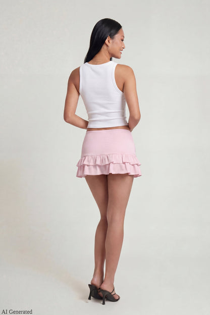 Ruffle Mini Skirt
