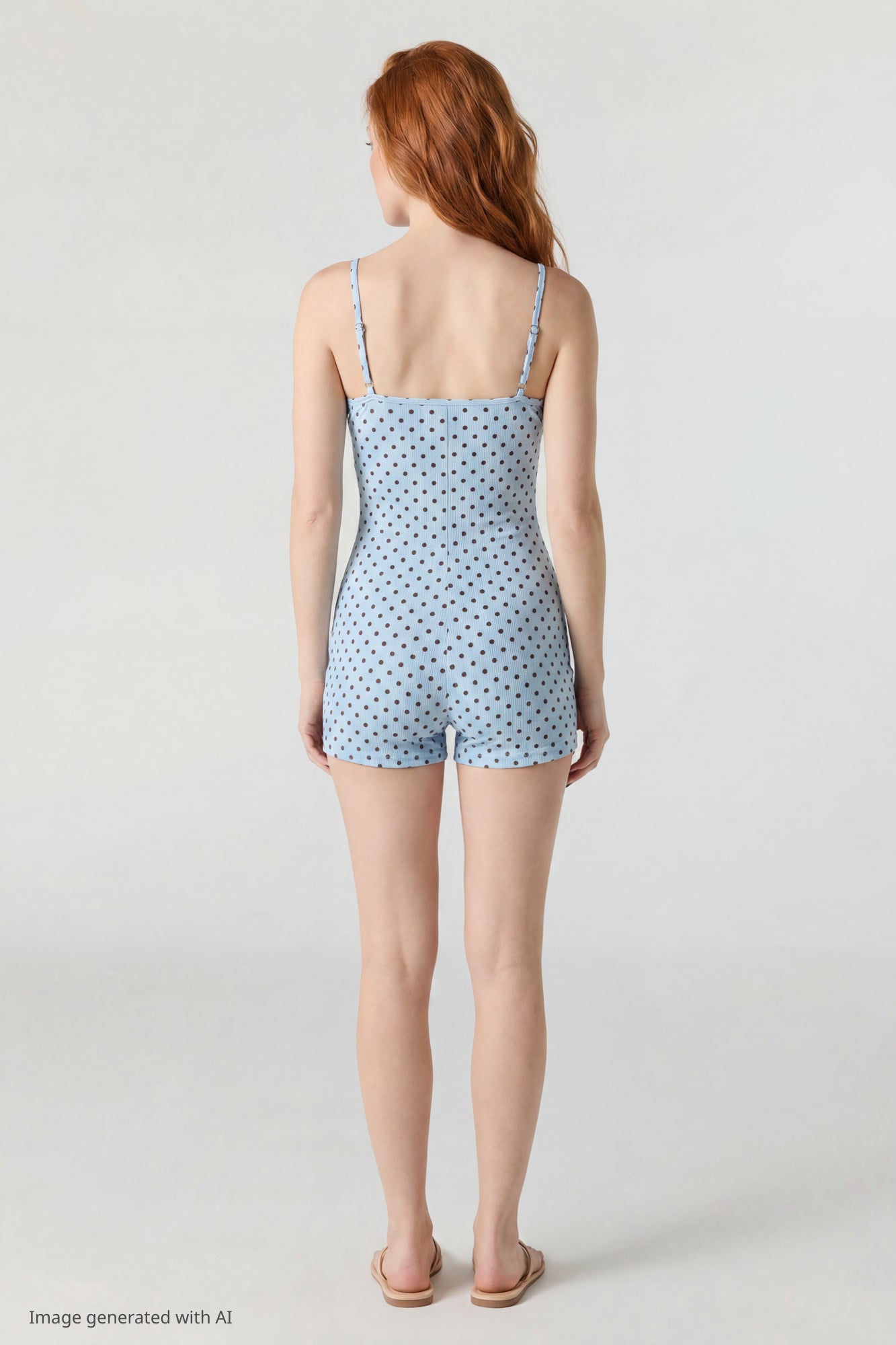 Soft Ribbed Lace Trim Romper