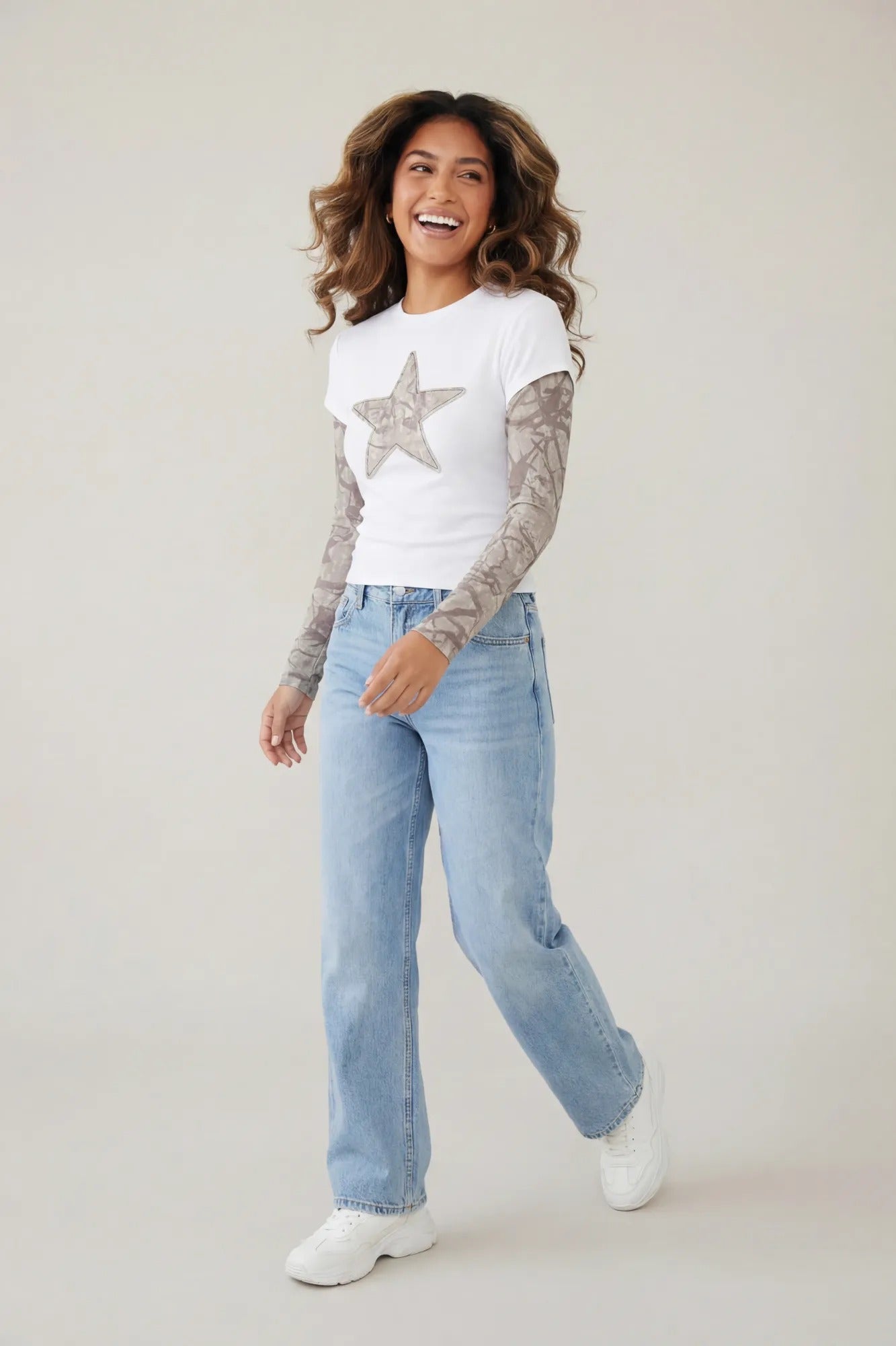 Double Sleeve Graphic T-Shirt