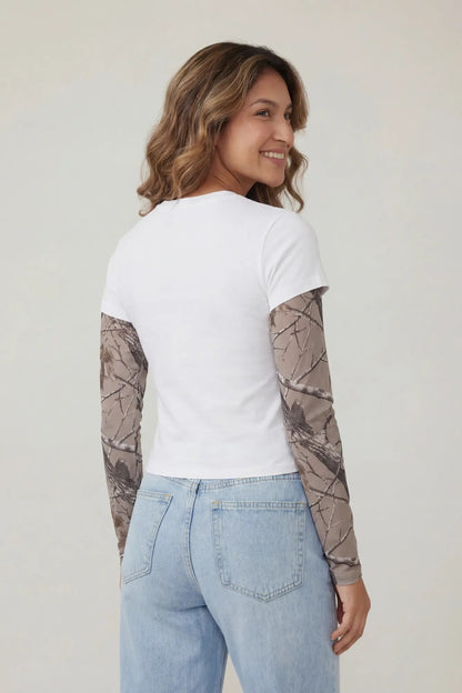 Double Sleeve Graphic T-Shirt