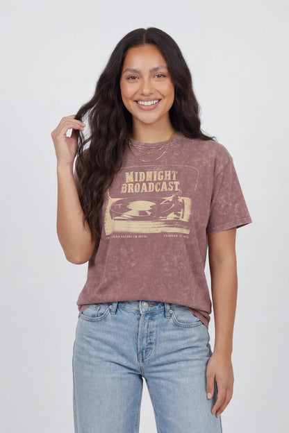 Washed Graphic Boyfriend T-Shirt