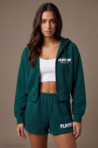 Playboy Fleece Graphic Zip Hoodie