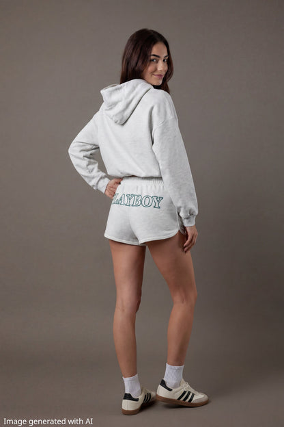 Playboy Graphic Boxy Fleece Hoodie