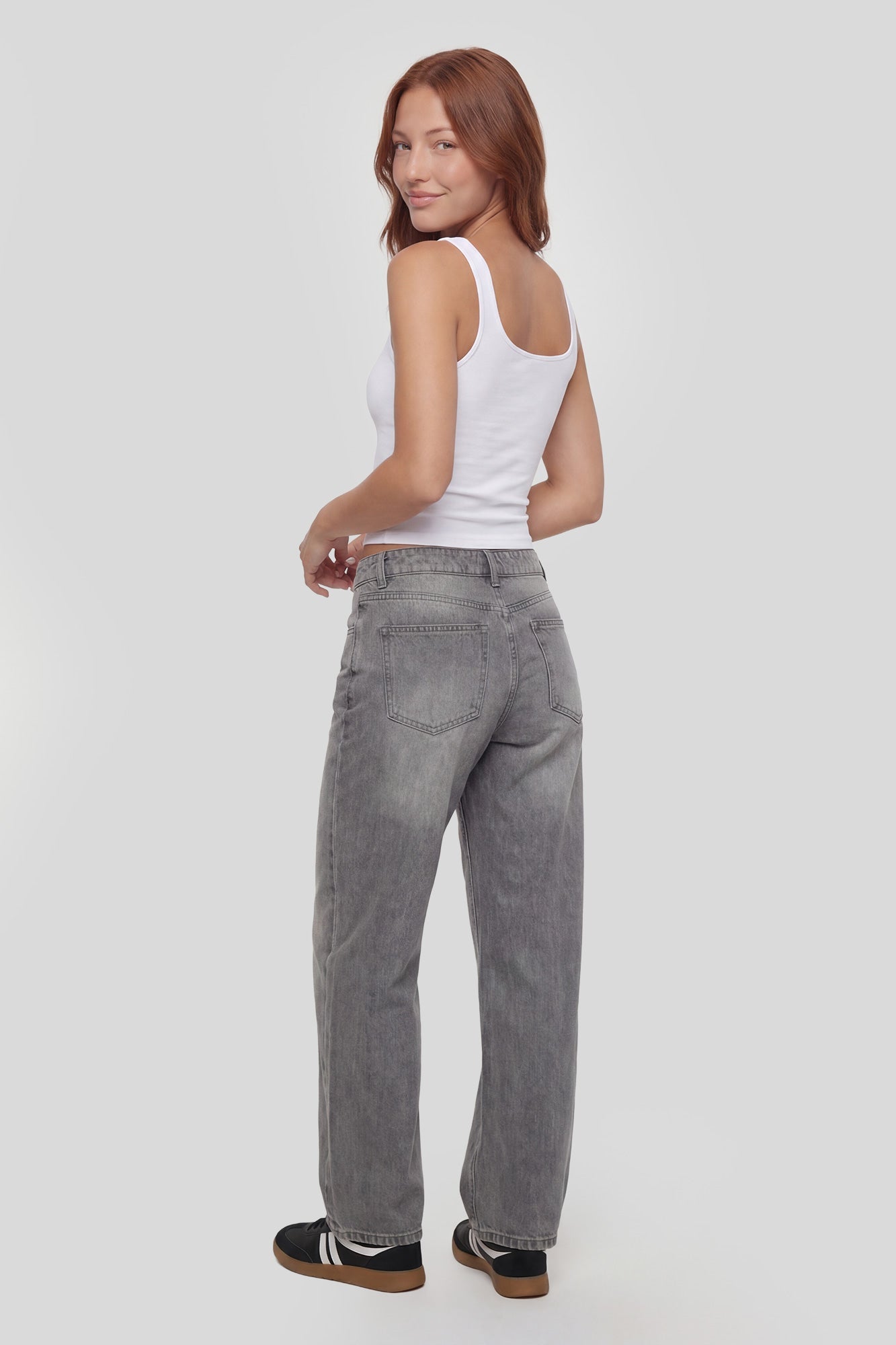 Low Rise Barrel Jean
