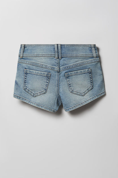 Low Rise Micro Denim Short