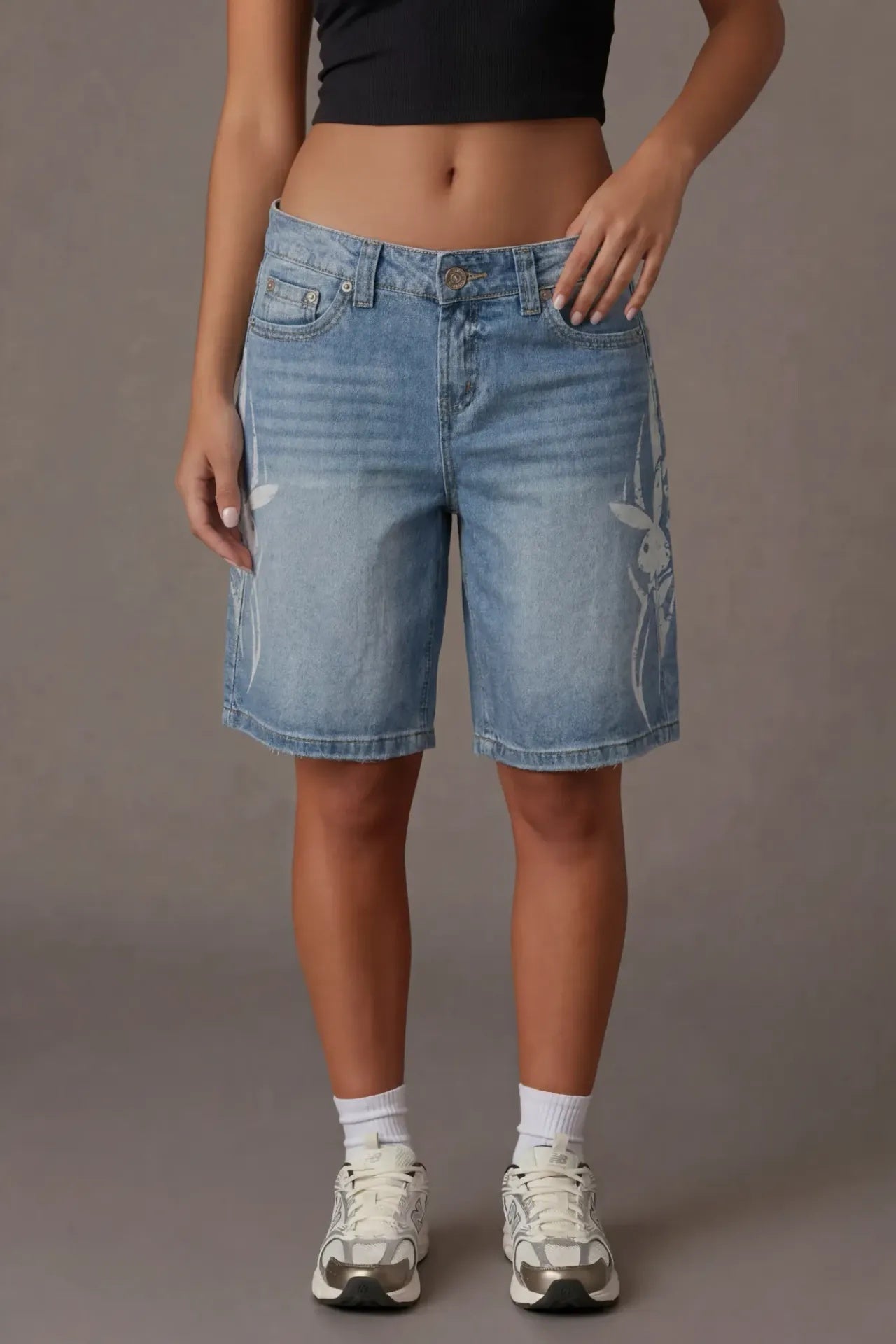 Playboy Print Low Rise Jort