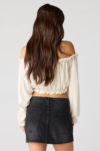 Star Studded Denim Skirt
