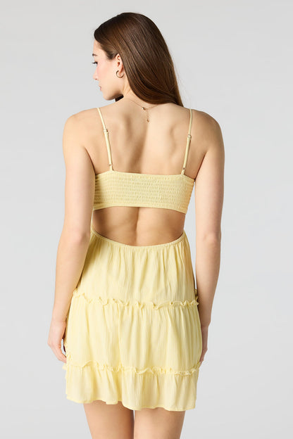 Lace Tiered Mini Dress