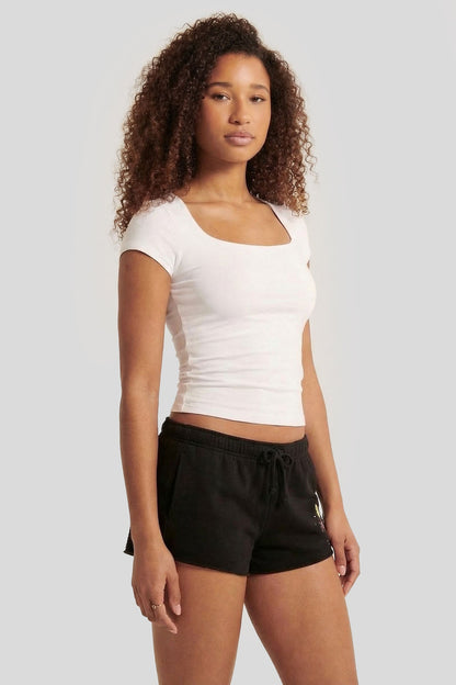 Graphic Fleece Micro Shortie