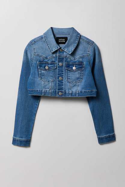 Classic Cropped Denim Jacket