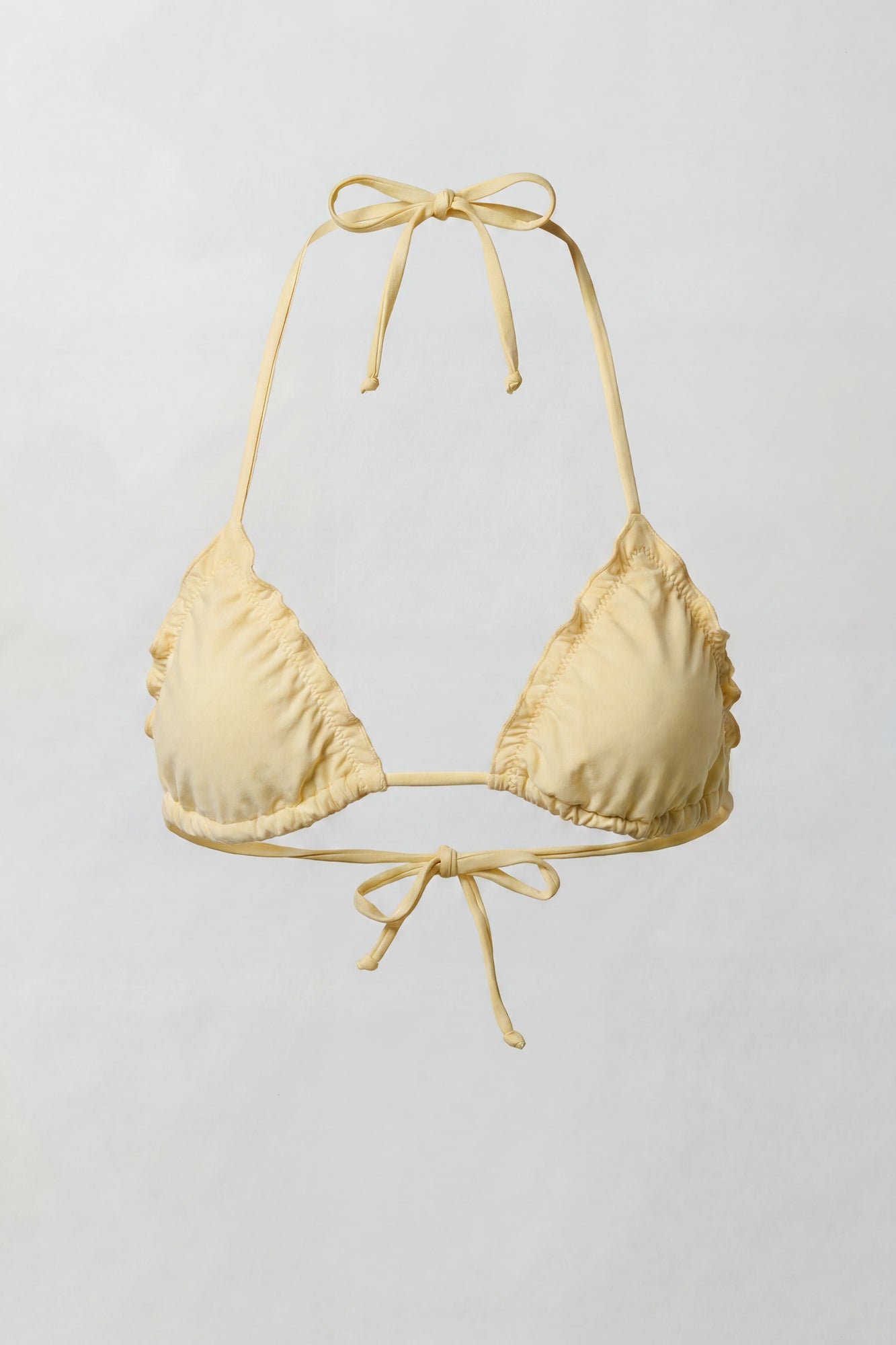 Ruffle Triangle Bikini Top