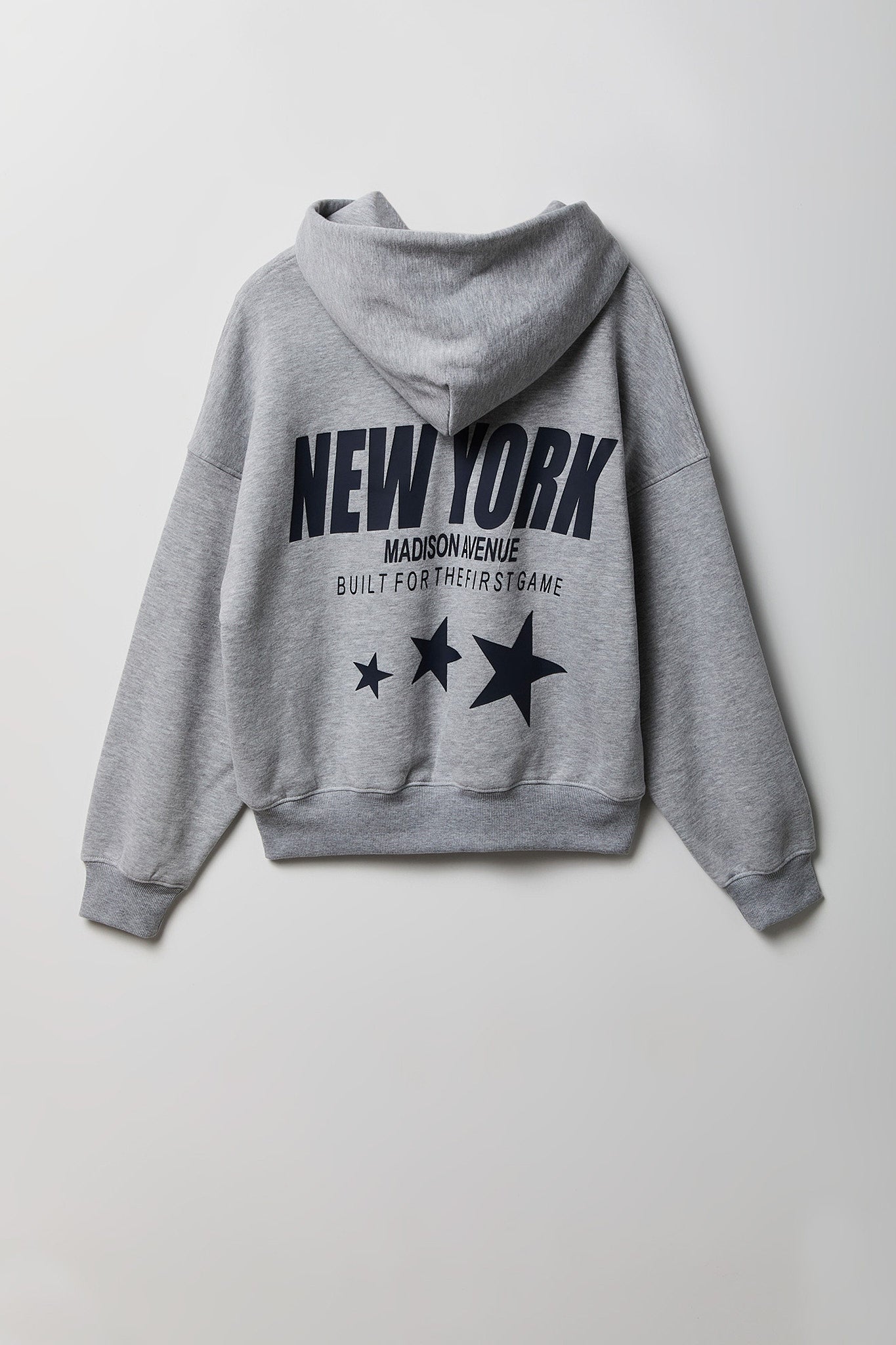 Graphic Boxy Fleece Hoodie