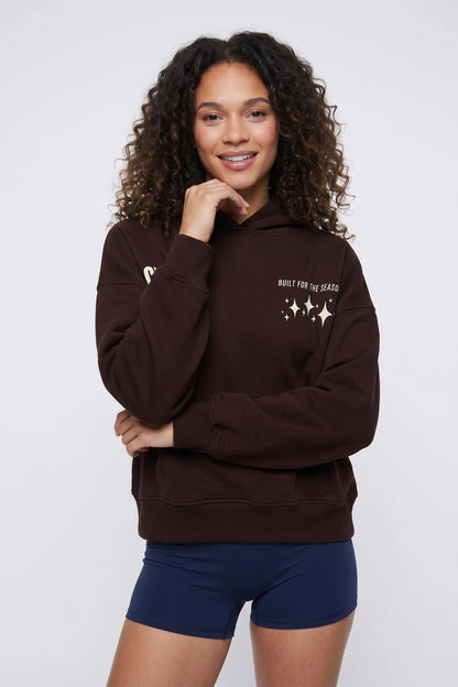 Graphic Boxy Fleece Hoodie