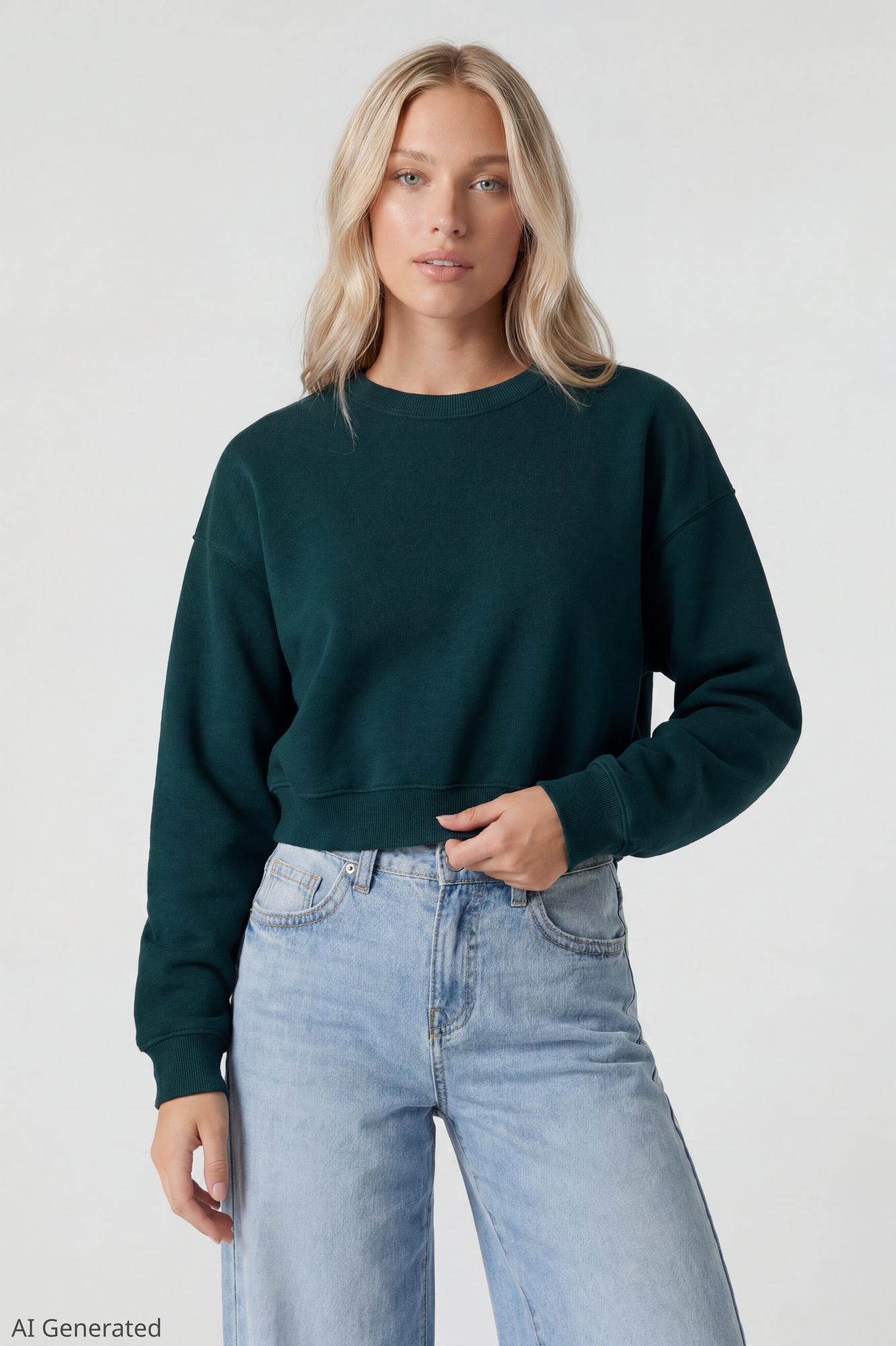 Fleece Boxy Sweatshirt