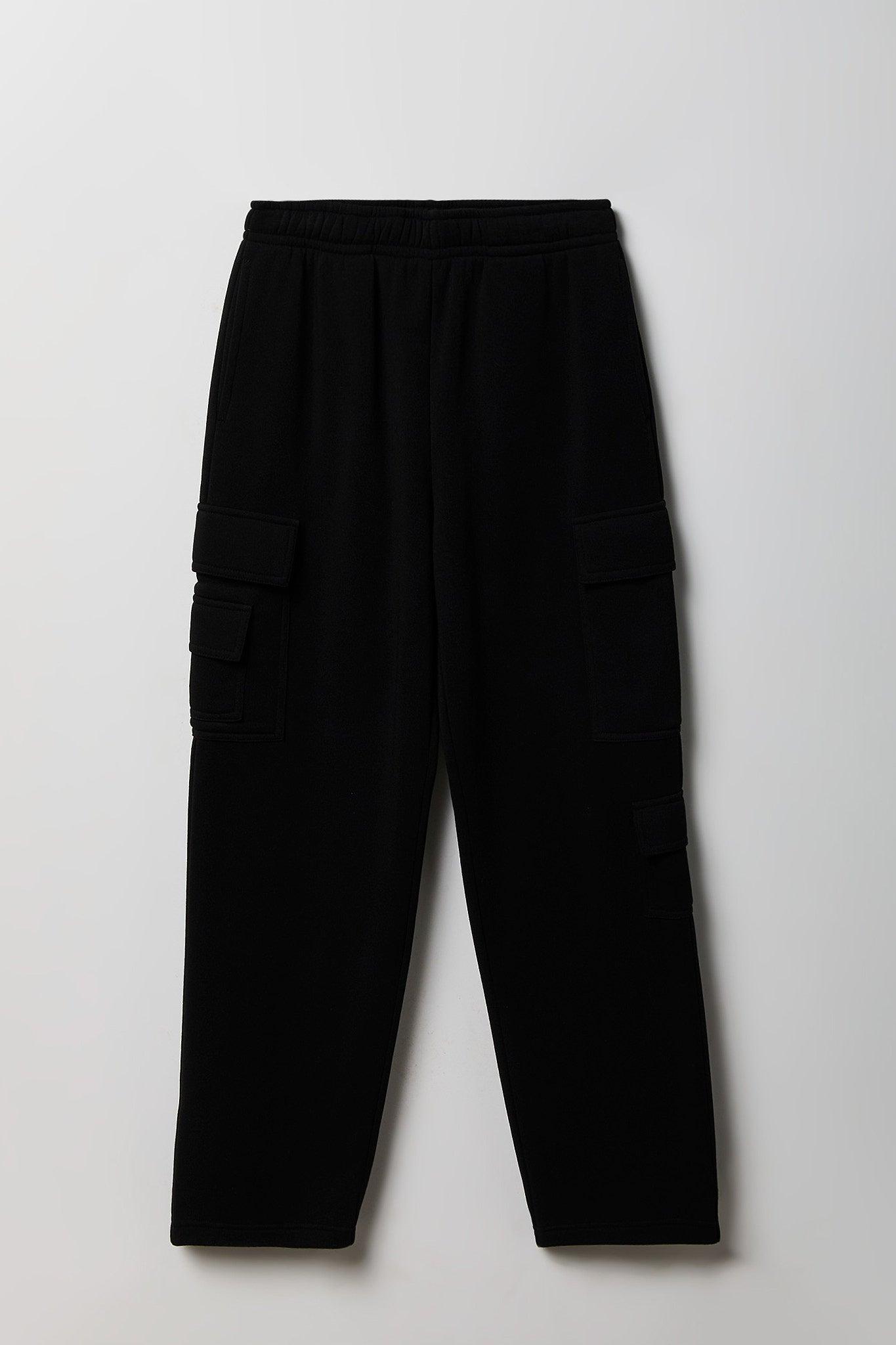 Fleece Low Rise Wide Leg Cargo Sweatpant