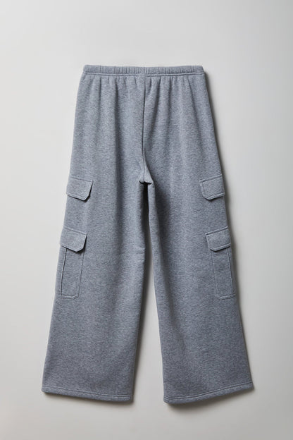 Fleece Ultra-Wide Cargo Sweatpant