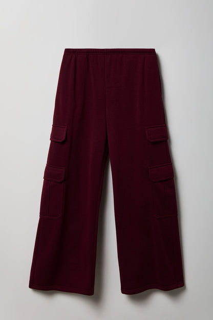 Fleece Ultra-Wide Cargo Sweatpant