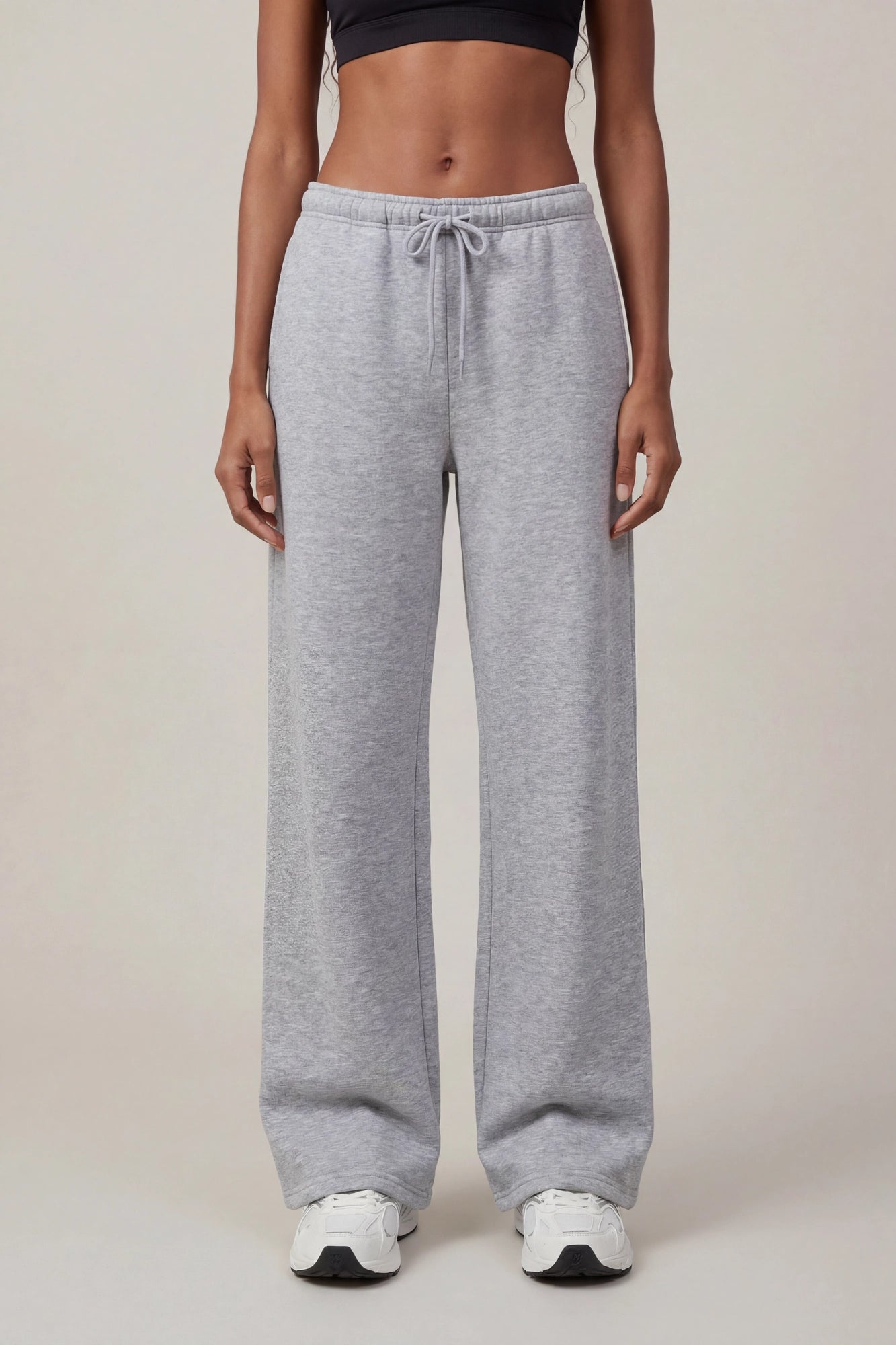 Fleece Low Rise Wide Leg Sweatpant