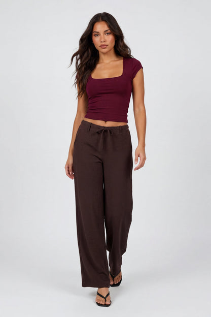 Luxe Heavy Contour Square Neck Top