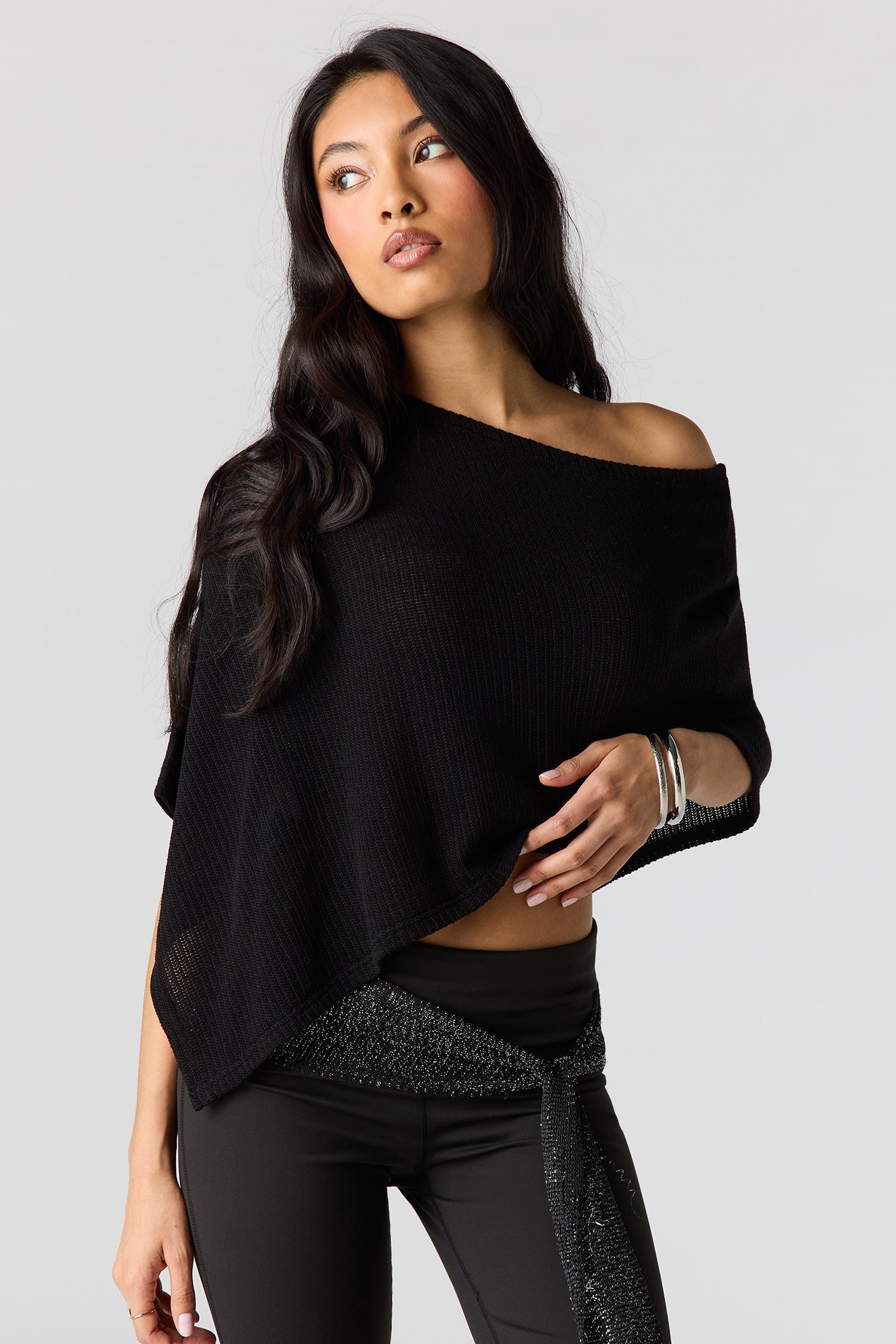 Ribbed Poncho