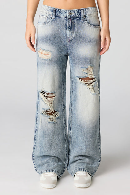 Ripped Washed Jean