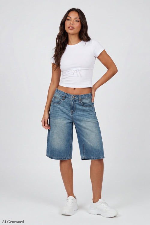 Low Rise Super Baggy Vintage Medium Jort 16"
