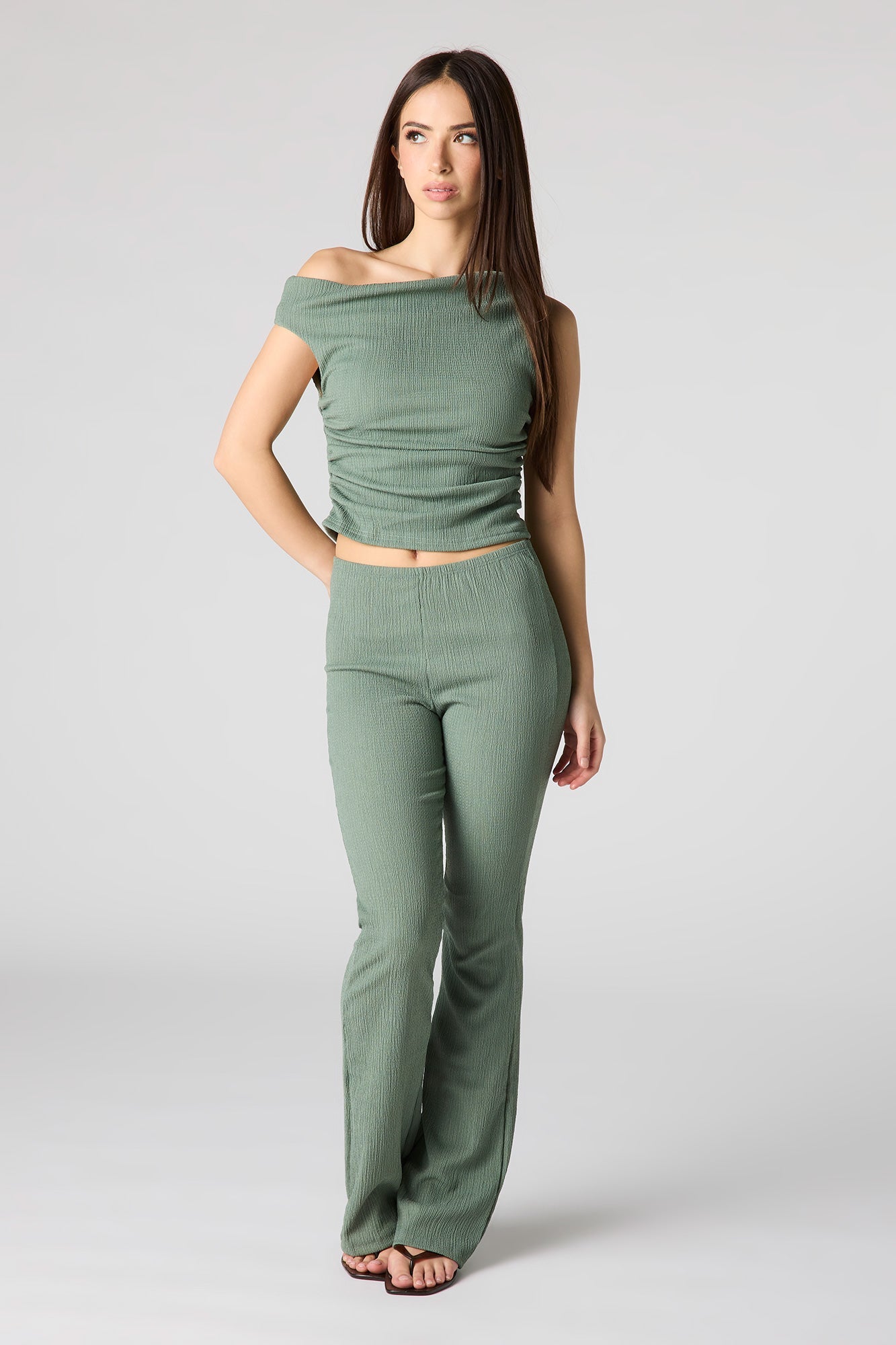 Textured Off Shoulder Top