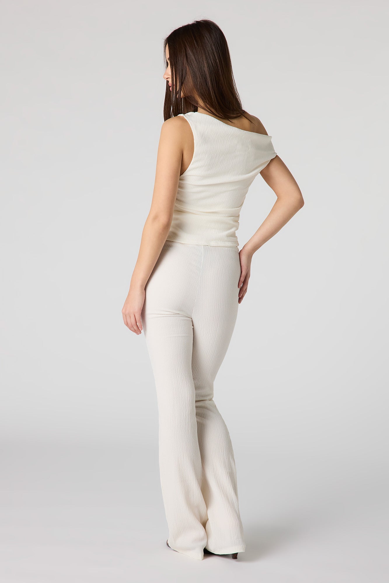 Textured Flare Pant