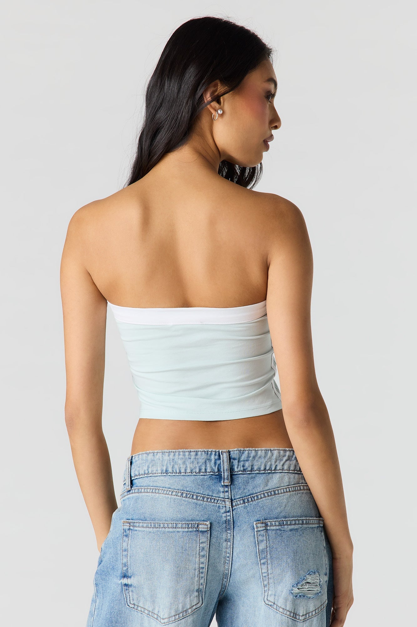 Contrast Graphic Tube Top