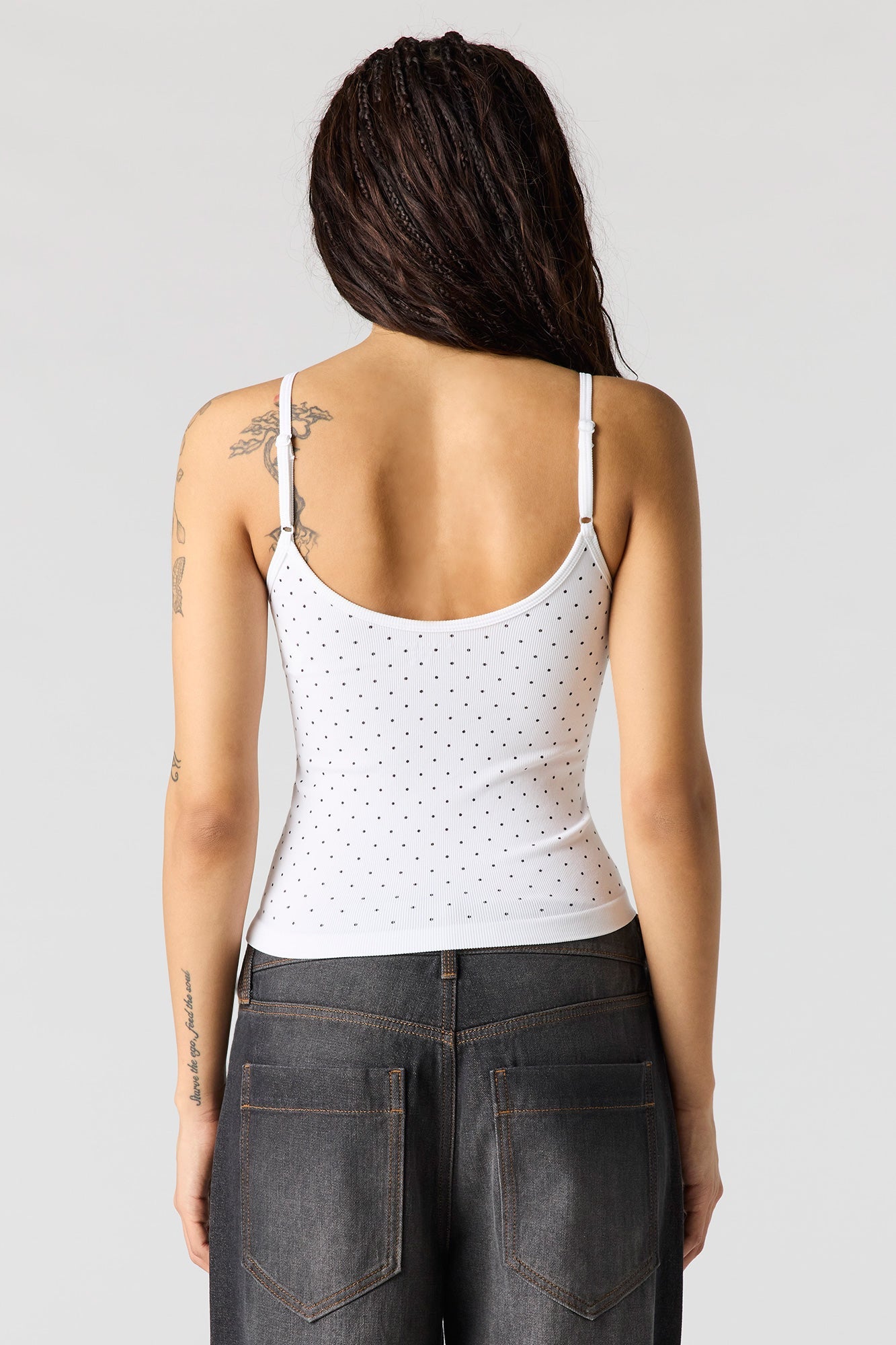 Braless Seamless Ribbed V-Neck Cami