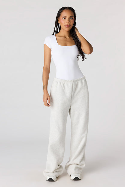 Contour Ribbed Square Neck Bodysuit