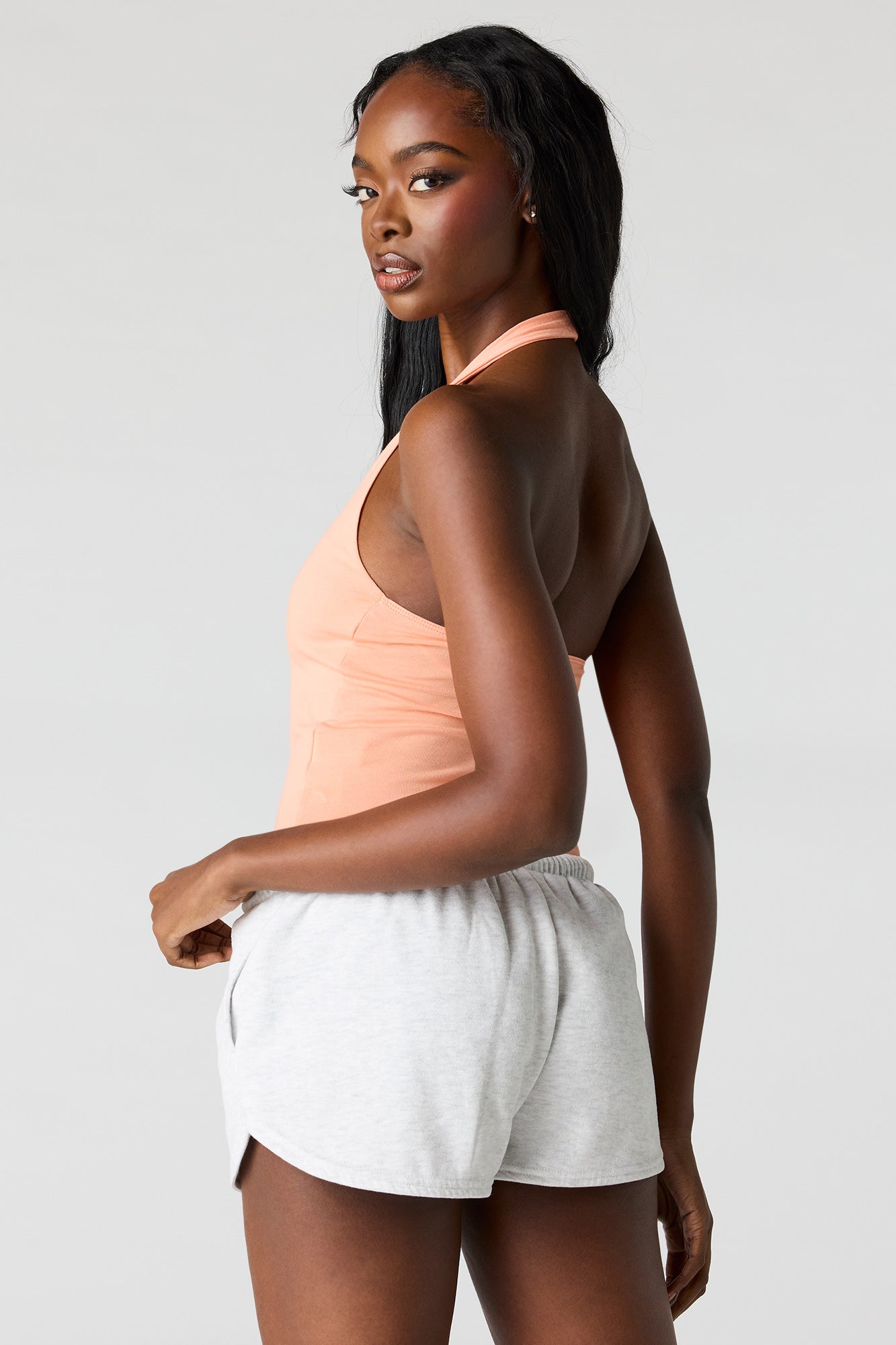 V-Neck Halter Bodysuit