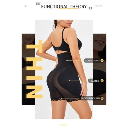 Butt lifter high waist hip enlargement sponge pad tummy control body shaping