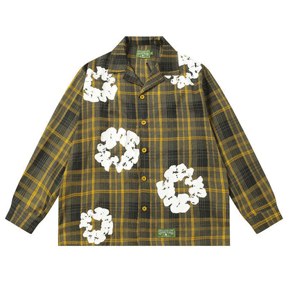 Denim Tears Shirt Kapok Plaid Long sleeve shirt