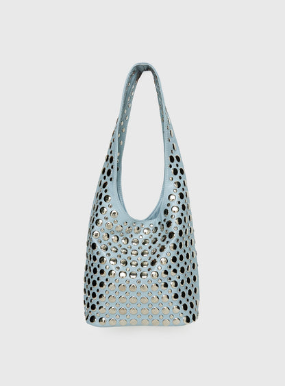 In The Crowd Shoulder Bag Blue / Silver