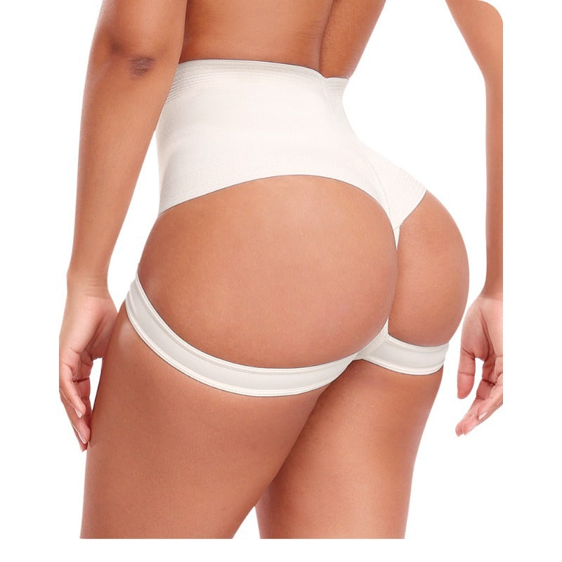 Butt lifter tummy control button shaping pants