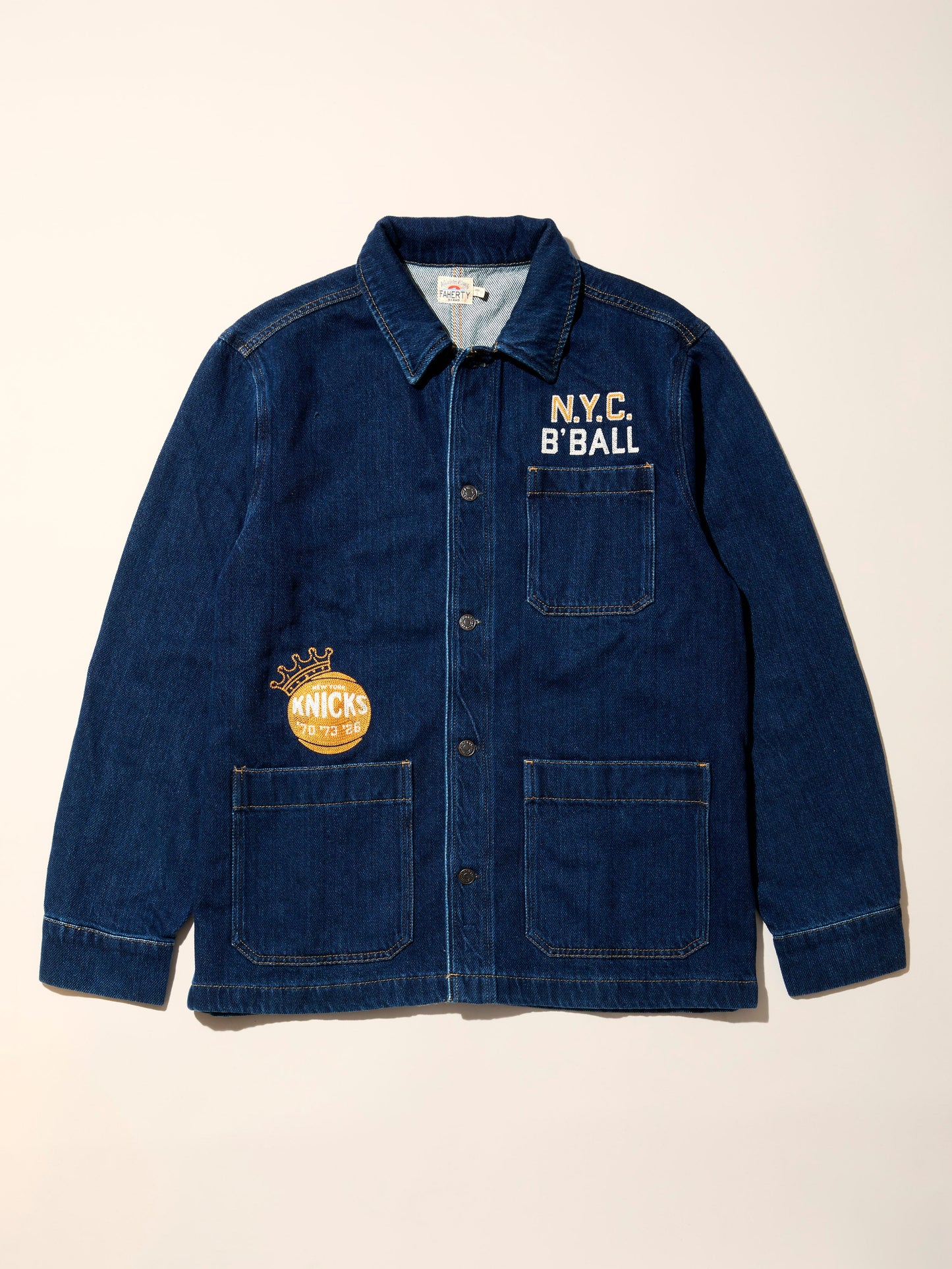Limited Edition NY Knicks Championship Studio Jacket - Tidewater Wash