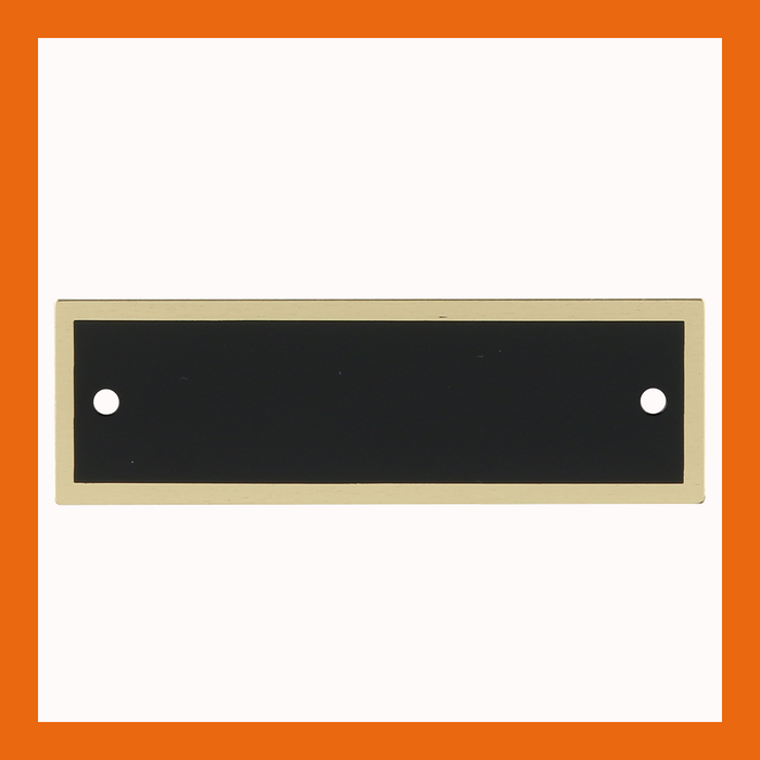 2.75" x 0.875" | Black Brass Perpetual Plate