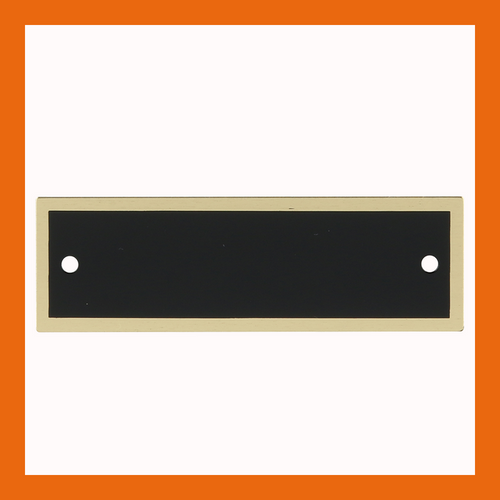 2.75" x 0.875" | Black Brass Perpetual Plate