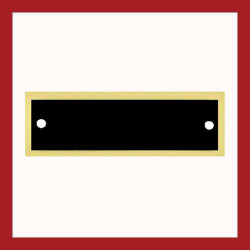 2.75" x 0.875" | Black & Gold Perpetual Plate
