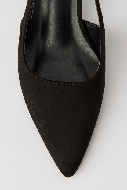Pointed Toe Kitten Heeled Slingback