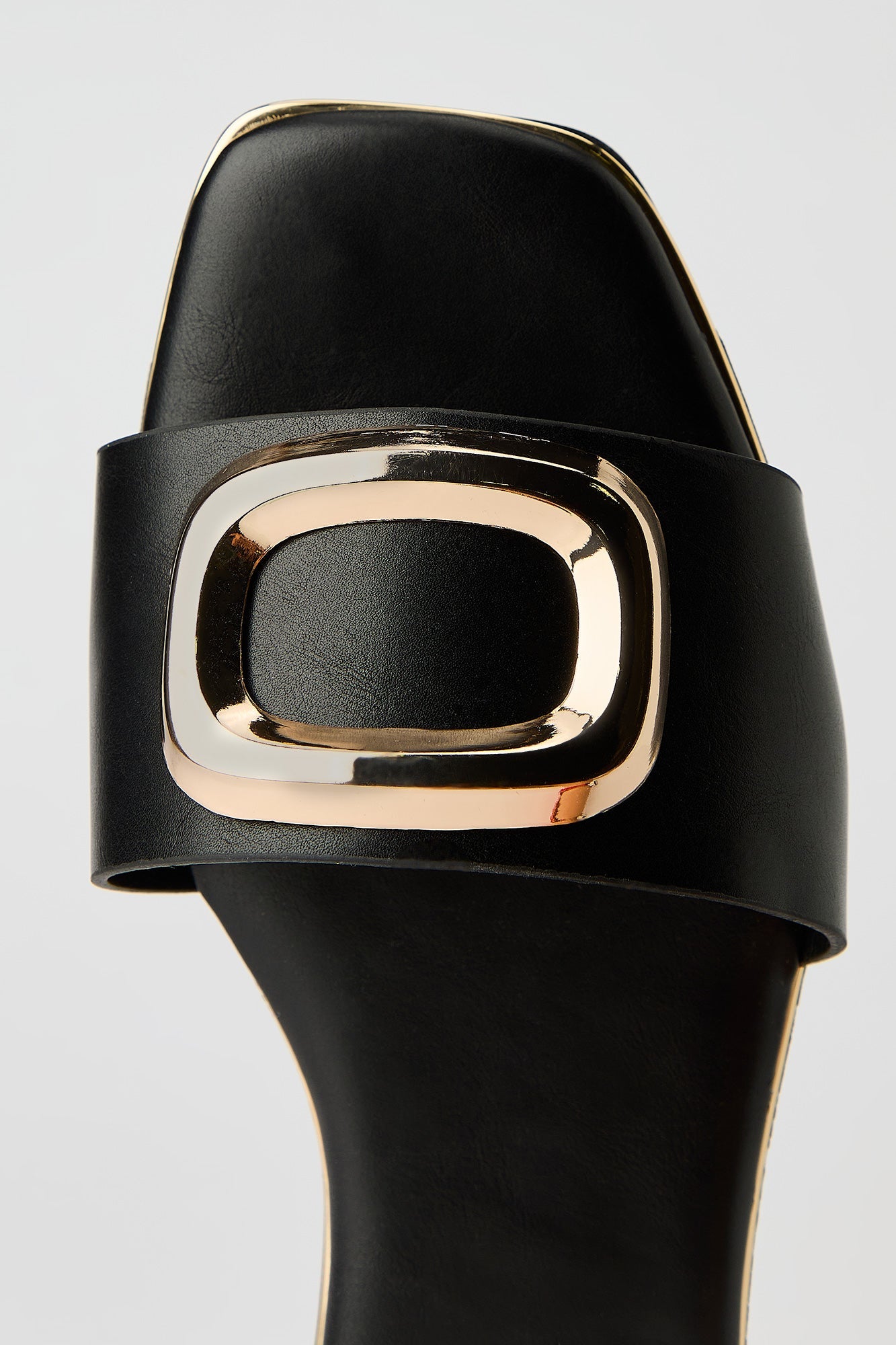 Square Metal Buckle Sandal