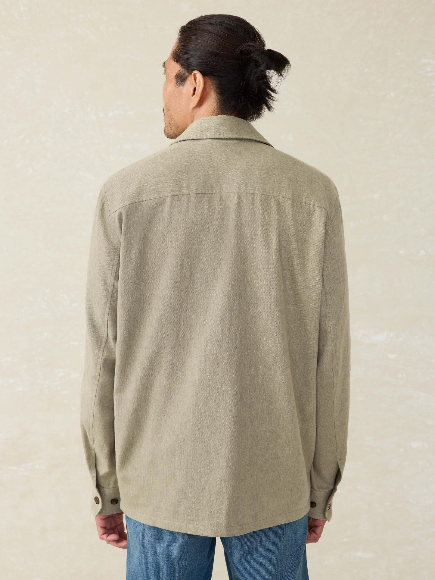 Movement™ Linen Shirt Jacket - Sage Cliff