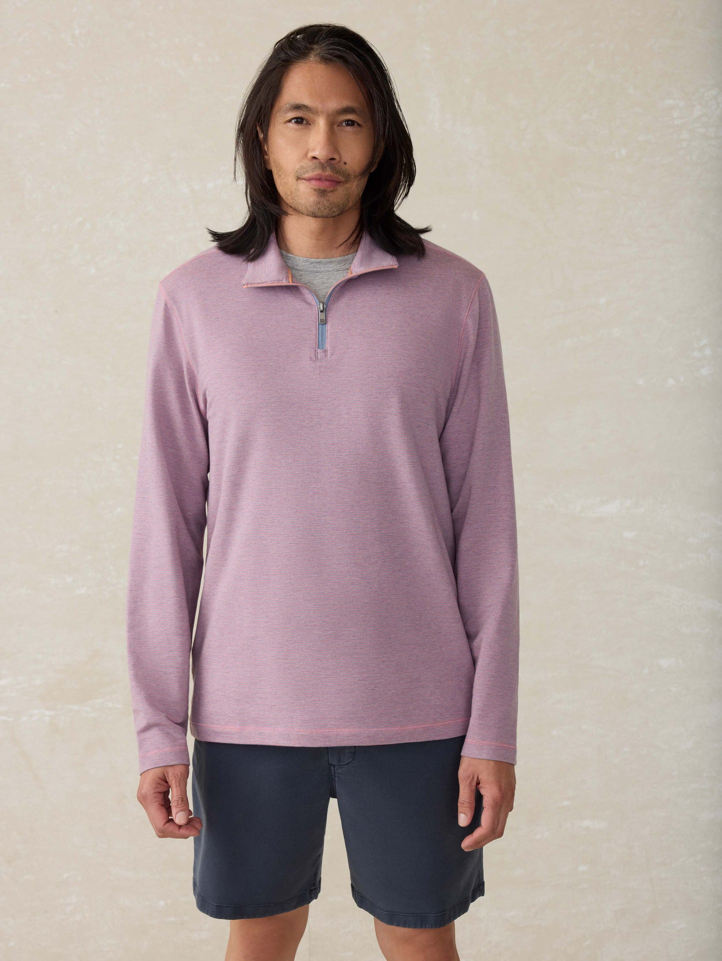 Movement™ Quarter Zip - Rose Creek Stripe