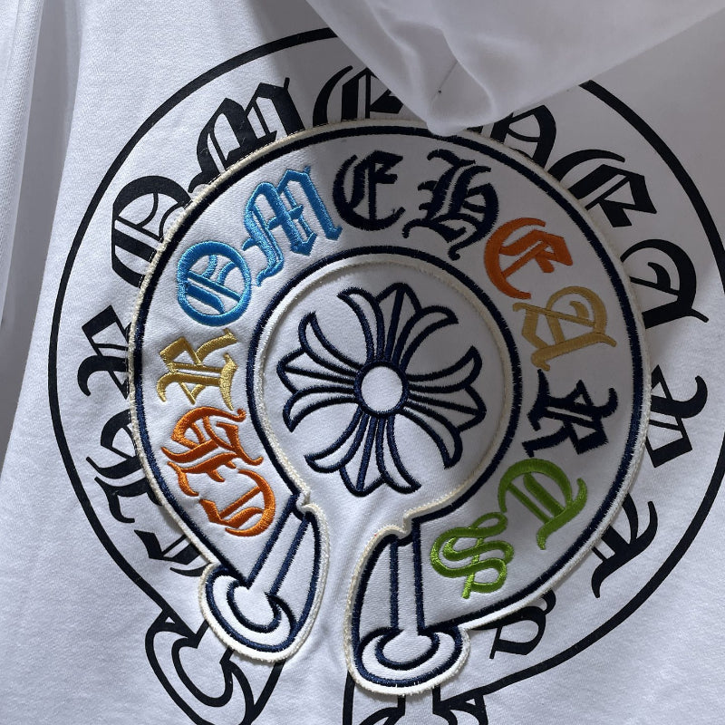Chh Chrome Hearts Hoodie embroidered classic cross horseshoe hooded sweater