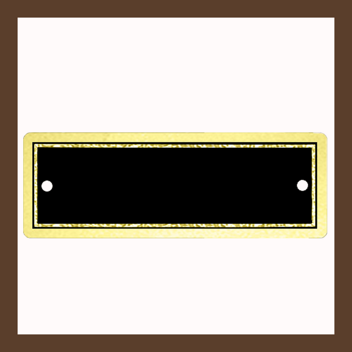 3" x 1" | Black & Gold Perpetual Plate-Copy