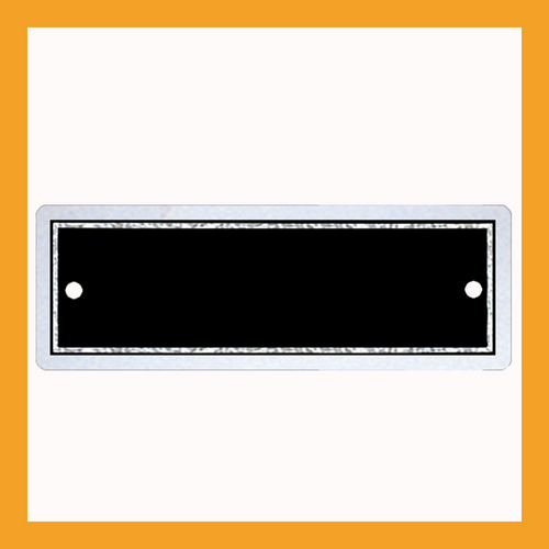 3" x 1" | Black & Silver Perpetual Plate