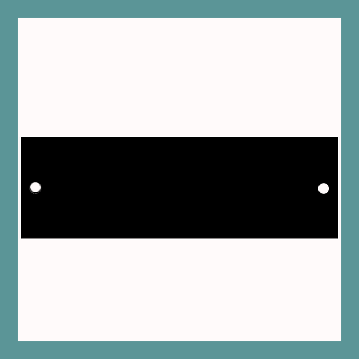 3.125" x 1" | Black Brass Perpetual Plate