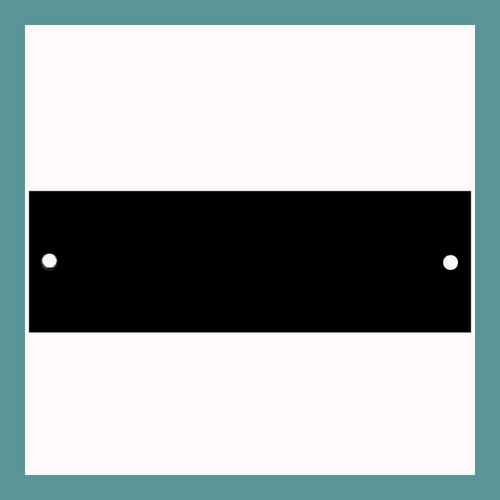 3.125" x 1" | Black Brass Perpetual Plate